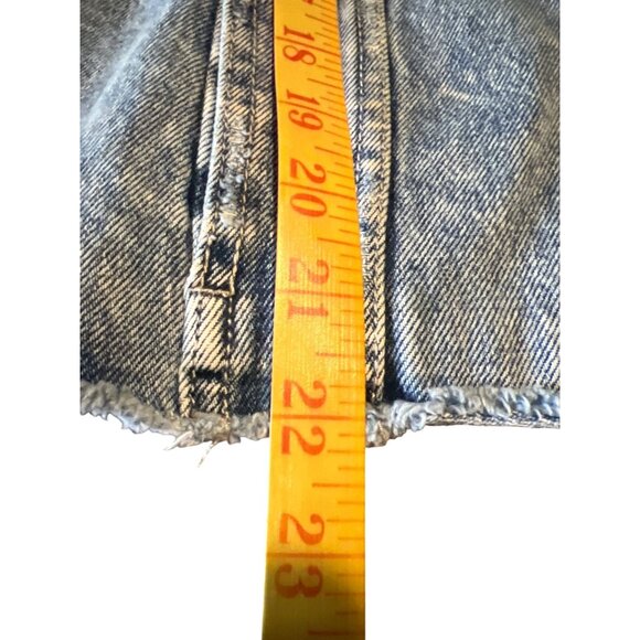 Vervet Los Angeles Womens Classic Crop Denim Jacket Size L - Picture 2 of 7